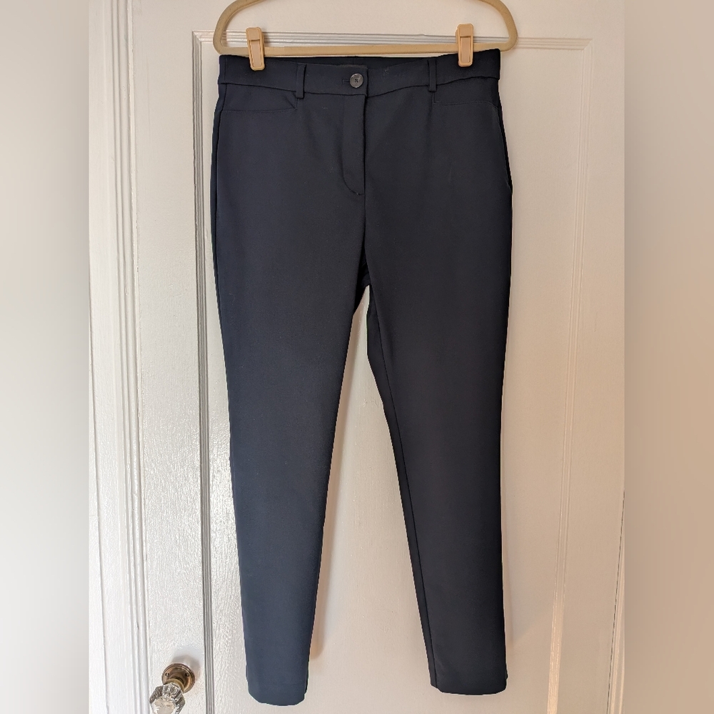 Loft Perfect Skinny Pants Mid-rise Navy Size 10 EUC